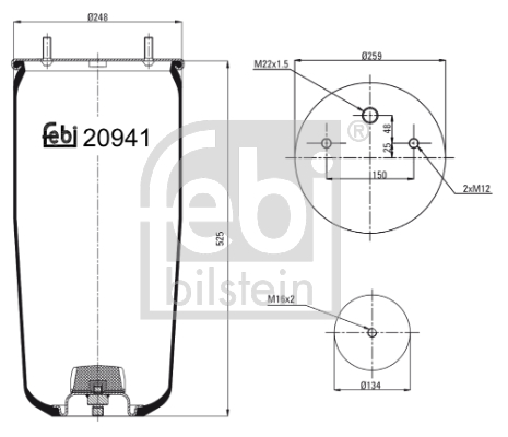 FEBI BILSTEIN 20941 Burduf,...