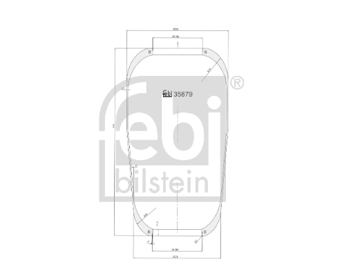 FEBI BILSTEIN 35879 Soffietto, Sospensione pneumatica-Soffietto, Sospensione pneumatica-Ricambi Euro