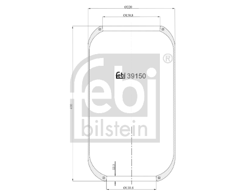 FEBI BILSTEIN 39150 Soffietto, Sospensione pneumatica