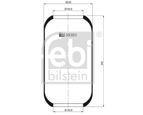 FEBI BILSTEIN 39383 Soffietto, Sospensione pneumatica