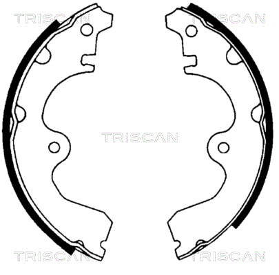 TRISCAN 8100 13534 Bromsbackar, sats