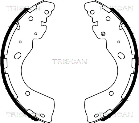 TRISCAN 8100 14012 Bromsbackar, sats