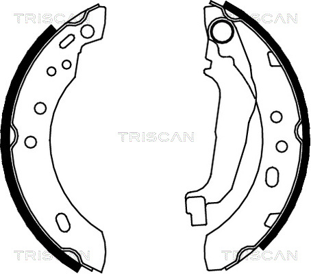 TRISCAN 8100 14543 Bromsbackar, sats