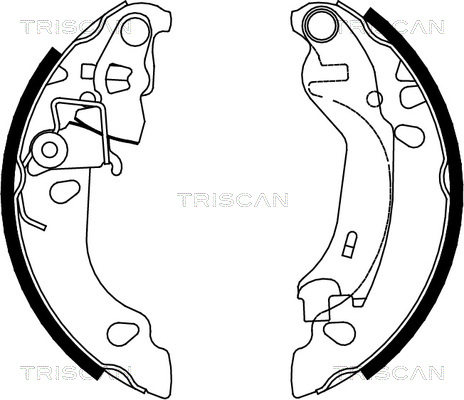 TRISCAN 8100 15016 Bromsbackar, sats