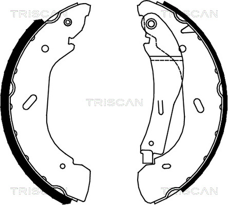 TRISCAN 8100 16005 Bromsbackar, sats