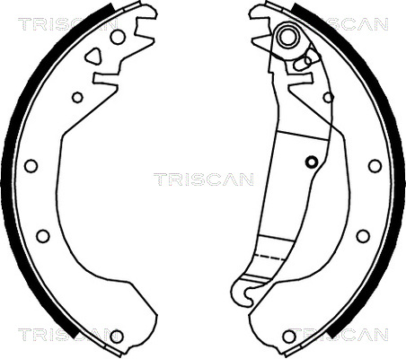 TRISCAN 8100 24410 Bromsbackar, sats