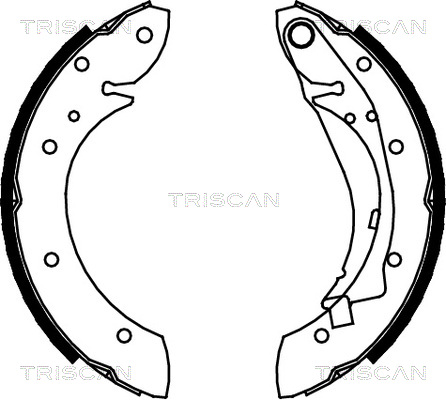 TRISCAN 8100 28598 Bromsbackar, sats