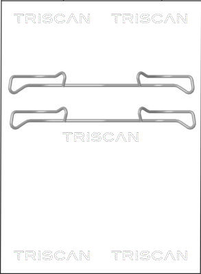 TRISCAN 8105 101642 Tillbehörssats, skivbromsbelägg