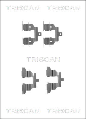 TRISCAN 8105 141602 Tillbehörssats, skivbromsbelägg