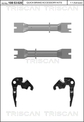 TRISCAN 8105 141701 Justerarsats, trumbroms