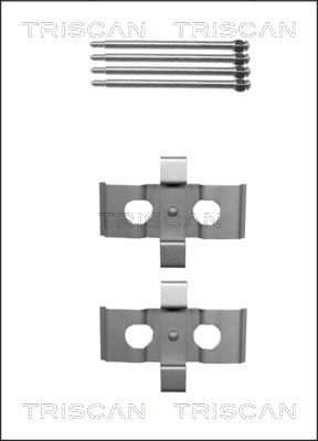 TRISCAN 8105 231592 Tillbehörssats, skivbromsbelägg