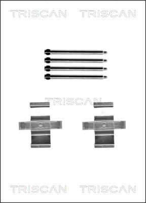 TRISCAN 8105 231607 Tillbehörssats, skivbromsbelägg