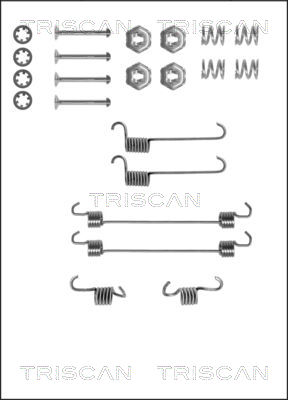 TRISCAN 8105 382518 Zubehörsatz, Bremsbacken