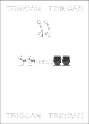 TRISCAN 8105 411606 Tillbehörssats, skivbromsbelägg