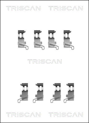 TRISCAN 8105 411608 Tillbehörssats, skivbromsbelägg