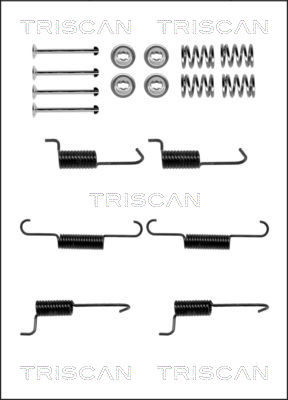 TRISCAN 8105 432004 Tillbehörssats, bromsbackar, parkeringsbroms