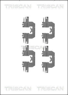 TRISCAN 8105 501586 Tillbehörssats, skivbromsbelägg