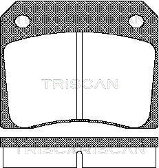 TRISCAN 8110 10011 Bromsbeläggssats, skivbroms