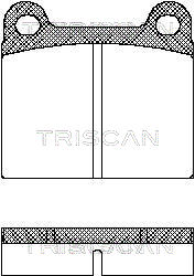 TRISCAN 8110 10201 Bromsbeläggssats, skivbroms