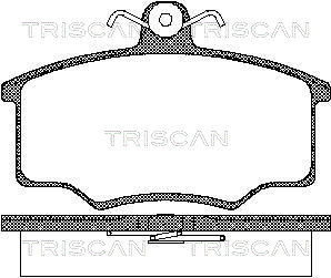 TRISCAN 8110 10776 Bromsbeläggssats, skivbroms