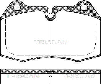 TRISCAN 8110 11004 Bromsbeläggssats, skivbroms