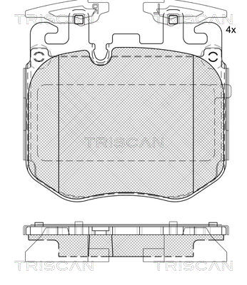 TRISCAN 8110 11066 Bromsbeläggssats, skivbroms