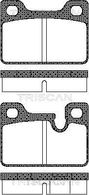 TRISCAN 8110 11204 Bromsbeläggssats, skivbroms