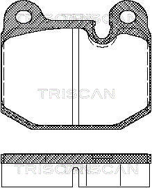 TRISCAN 8110 11784 Bromsbeläggssats, skivbroms