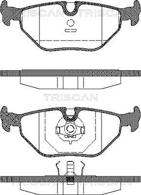 TRISCAN 8110 11899 Bromsbeläggssats, skivbroms