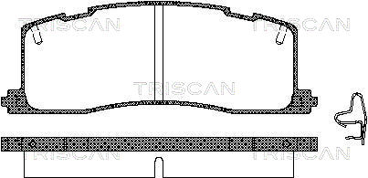 TRISCAN 8110 13003 Bromsbeläggssats, skivbroms