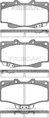 TRISCAN 8110 13030 Bromsbeläggssats, skivbroms