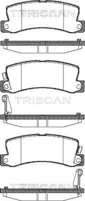 TRISCAN 8110 13040 Bromsbeläggssats, skivbroms