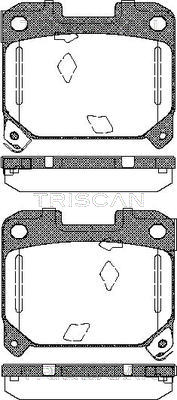 TRISCAN 8110 13051 Bromsbeläggssats, skivbroms