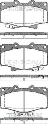 TRISCAN 8110 13052 Bromsbeläggssats, skivbroms