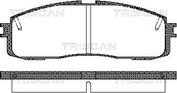 TRISCAN 8110 13152 Bromsbeläggssats, skivbroms