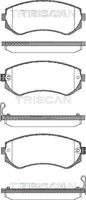 TRISCAN 8110 14014 Bromsbeläggssats, skivbroms