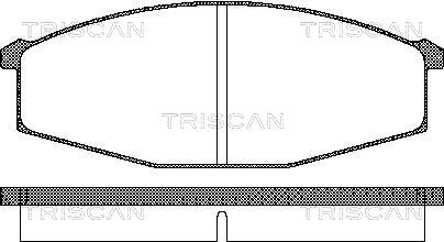 TRISCAN 8110 14127 Bromsbeläggssats, skivbroms