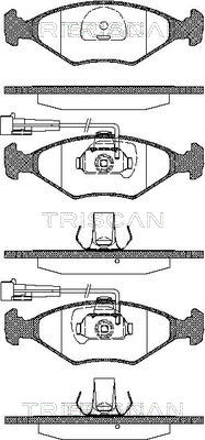 TRISCAN 8110 15011 Bromsbeläggssats, skivbroms