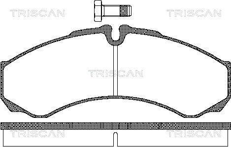 TRISCAN 8110 15028 Bromsbeläggssats, skivbroms