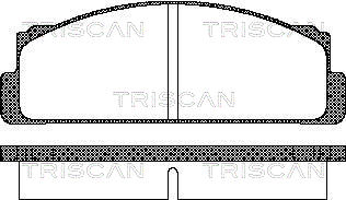 TRISCAN 8110 15504 Bromsbeläggssats, skivbroms