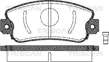 TRISCAN 8110 15505 Bromsbeläggssats, skivbroms