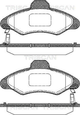TRISCAN 8110 16003 Bromsbeläggssats, skivbroms