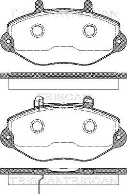 TRISCAN 8110 16010 Bromsbeläggssats, skivbroms