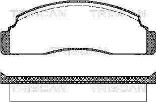 TRISCAN 8110 16224 Bromsbeläggssats, skivbroms