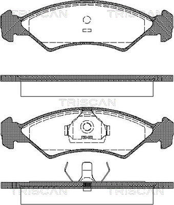 TRISCAN 8110 16300 Bromsbeläggssats, skivbroms