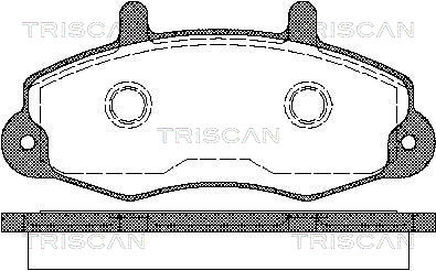 TRISCAN 8110 16969 Bromsbeläggssats, skivbroms