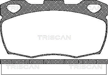 TRISCAN 8110 17003 Bromsbeläggssats, skivbroms