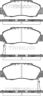 TRISCAN 8110 17009 Bromsbeläggssats, skivbroms