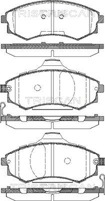 TRISCAN 8110 18012 Bromsbeläggssats, skivbroms