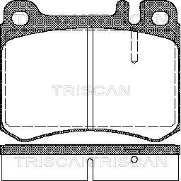 TRISCAN 8110 23034 Bromsbeläggssats, skivbroms